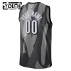 Dres Brooklyn Nets Prilagođeni Nike 2024-25 City Edition Sivo Swingman - Dječji